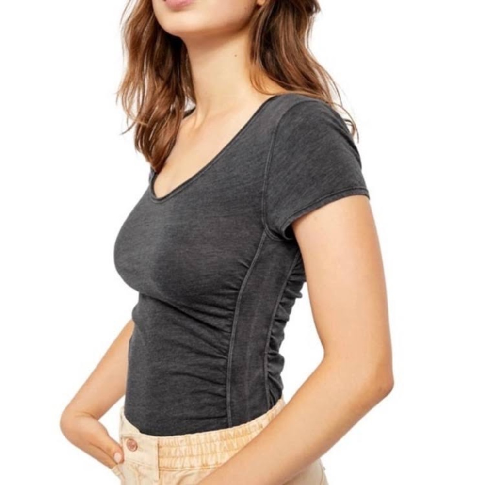 Free People Sonnet Tee - Grey